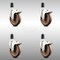 Service Caster 5 Inch 316SS High Temp Glass Filled Nylon 1-5/8 Inch Stem Caster Set Lock Brake SCC-SS316TTLEX20S514-GFNSHT-158-4 - alternate 1